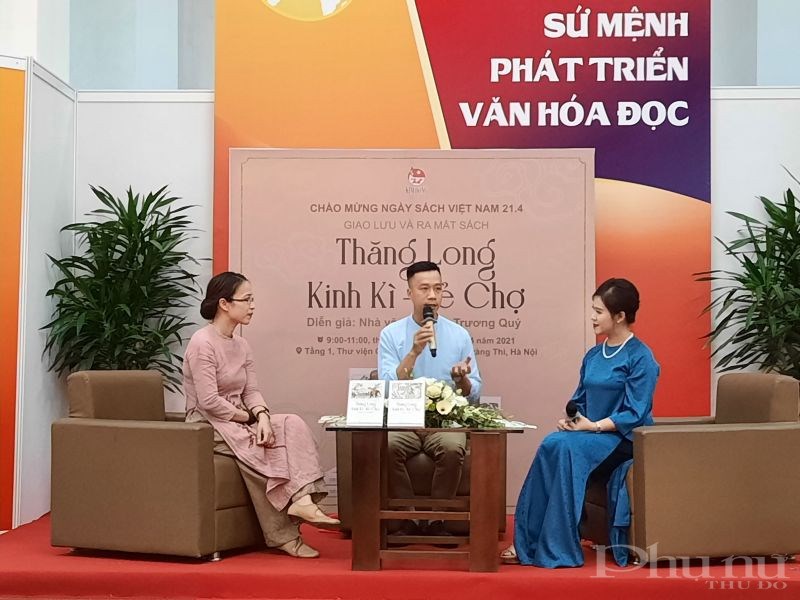 Chương trình giao lưu, ra mắt sách có sự tham gia của Nhà văn Nguyễn Trương Quý và biên tập viên Hoàng Thanh Thủy-Trưởng ban Biên tập sách Khoa học NXB Kim Đồng.