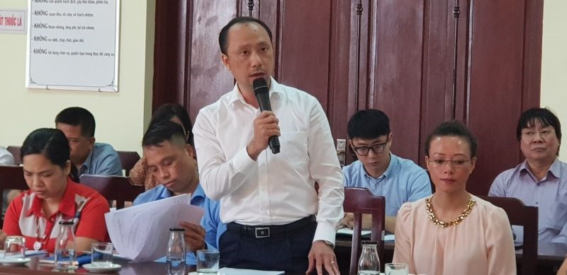 Ông Nguyễn Minh Tuấn, đại diện Trung tâm thương mại BigC Long Biên phát  biểu