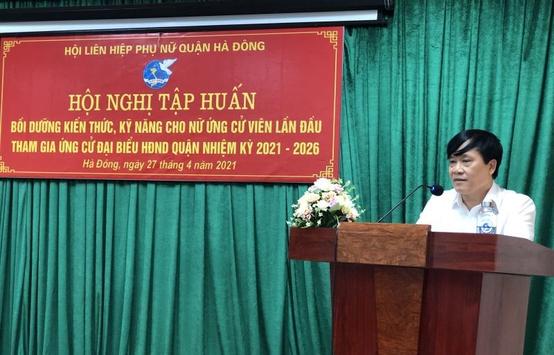 Đ/c Trần Sơn Hải, Chủ tịch Ủy ban Mặt trận tổ quốc quận chia sẻ
