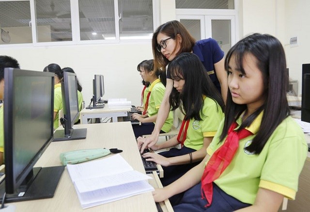 Trường THCS Thanh Xuân, một trong 7 trường tham gia thí điểm Chương trình song bằng THCS.