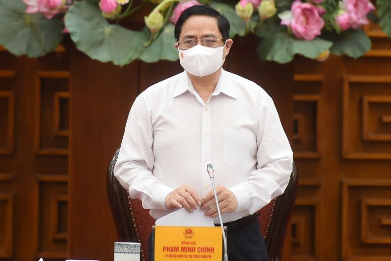 Thủ tướng Phạm Minh Chính chủ trì cuộc họp khẩn về phòng chống COVID-19.