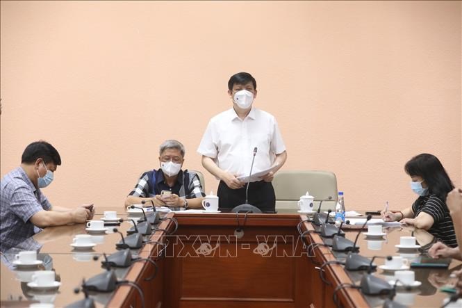 Bộ trưởng Bộ Y tế Nguyễn Thanh Long phát biểu. Ảnh: Minh Quyết/TTXVN