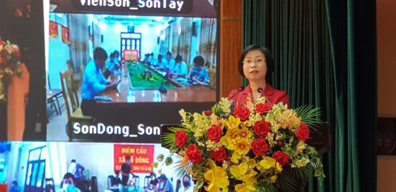 Ứng cử viên Phạm Thị Thanh Mai cho biết: Thành ủy viên, Bí thư Thị ủy Sơn Tây