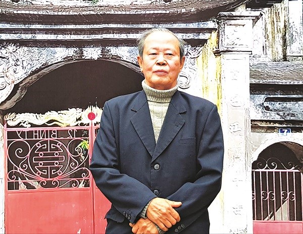 Ông Chu Quang Lê, 80 tuổi, người từng dạy bà con làm bánh những năm 1990