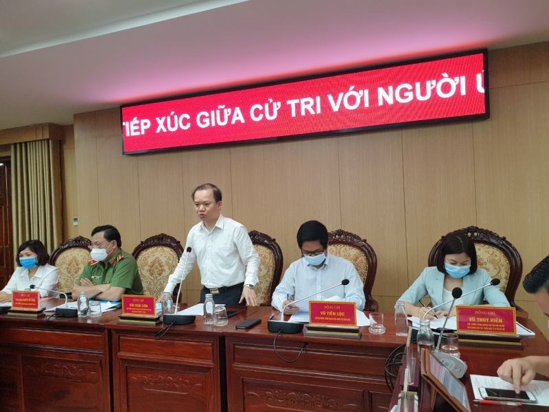 Ứng cử viên Bùi Hoài Sơn trình bày chương trình hành động