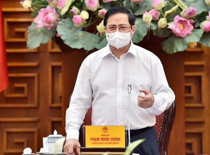 Thủ tướng Chính phủ Phạm Minh Chính phát biểu kết luận buổi làm việc với Bộ Lao động-Thương binh và Xã hội.