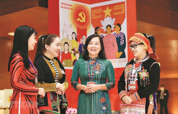 Tỉ lệ phụ nữ được giới thiệu ứng cử đại biểu Quốc hội khóa XV đạt cao nhất trong 4 khóa bầu cử Quốc hội gần đây. Ảnh minh họa: PV/Vietnam+