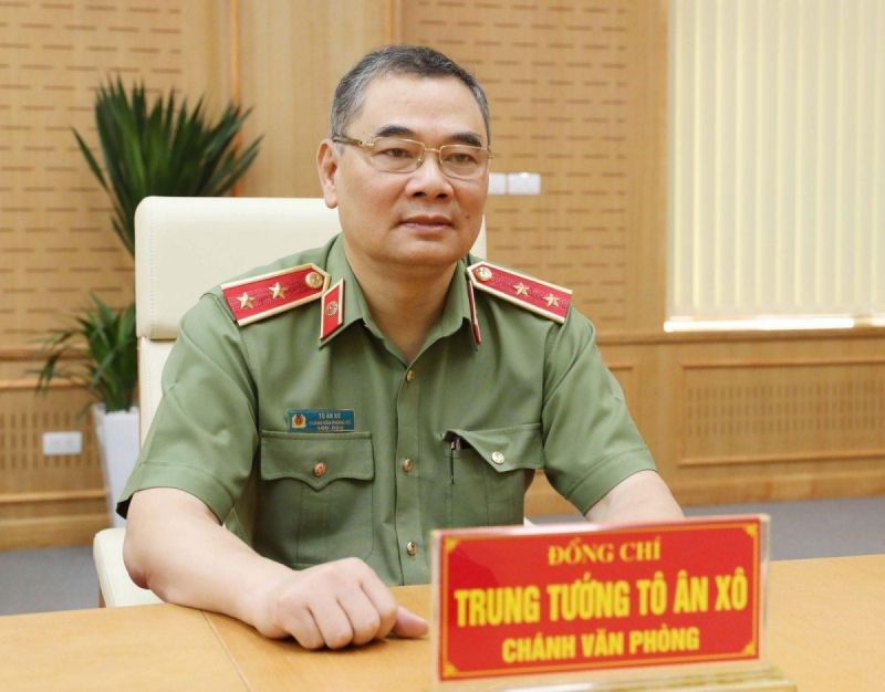 Trung tướng Tô Ân Xô - Chánh Văn phòng Bộ Công an. (Ảnh: P.K)