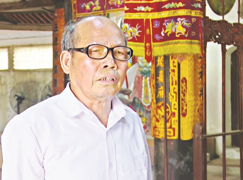 Ông Nguyễn Bá Dần, Chi hội trưởng Chi hội Người cao tuổi thôn Quảng Nguyên