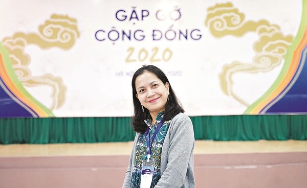 Chị Nguyễn Thị Kim Dung trong buổi gặp gỡ cộng đồng LGBT