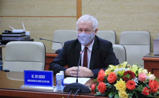 Ông Ivo Siebber, Đại sứ Thuỵ Sĩ tại Việt Nam.