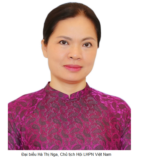 Chủ tịch Hội LHPN Việt Nam Hà Thị Nga trúng cử đại biểu Quốc hội.