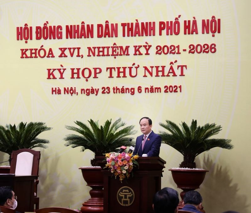 Đồng chí Nguyễn Ngọc Tuấn, Chủ tịch HĐND thành phố Hà Nội khóa XVI, nhiệm kỳ 2021-2026 (ảnh Văn Thành)