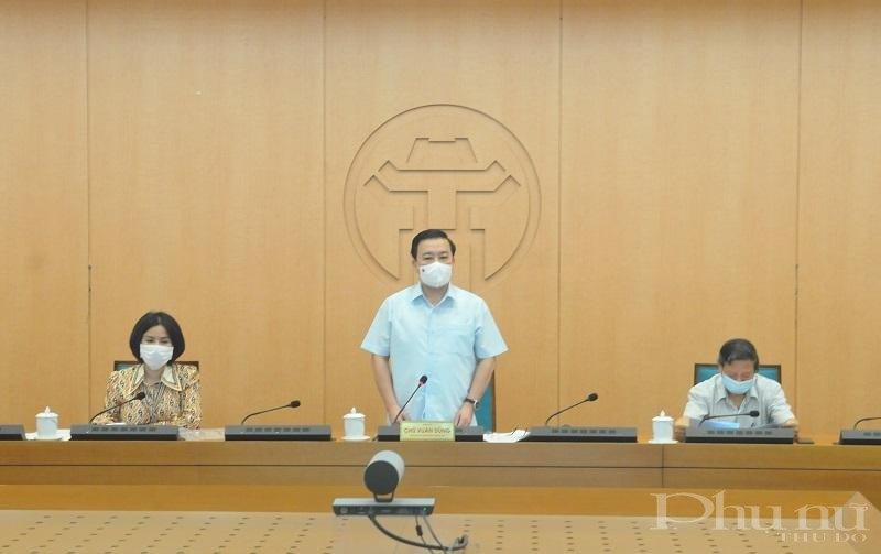 Ban Chỉ đạo về công tác phòng, chống dịch bệnh Covid-19 TP Hà Nội họp trực tuyến dưới sự chủ trì của Phó Chủ tịch UBND thành phố Chử Xuân Dũng.