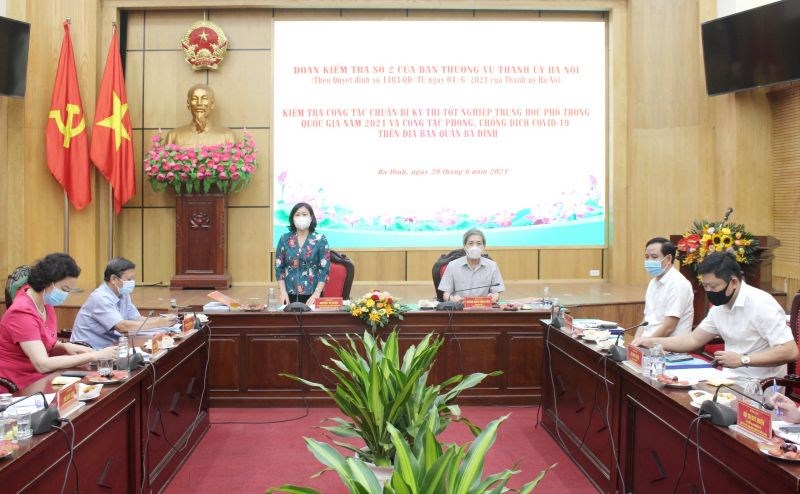 Phó Bí thư Thường trực Thành ủy Nguyễn Thị Tuyến phát biểu kết luận buổi làm việc