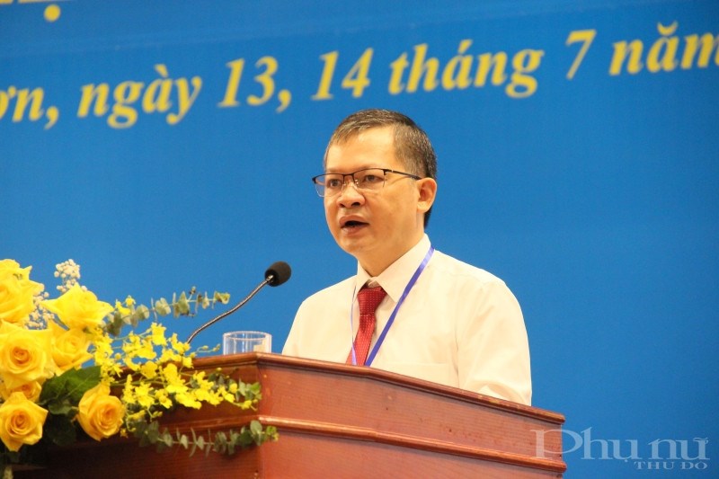 Đồng chí Nguyễn Nam Hà – Phó Bí thư Thường trực huyện ủy Sóc Sơn phát biểu chỉ đạo tại Đại hội.