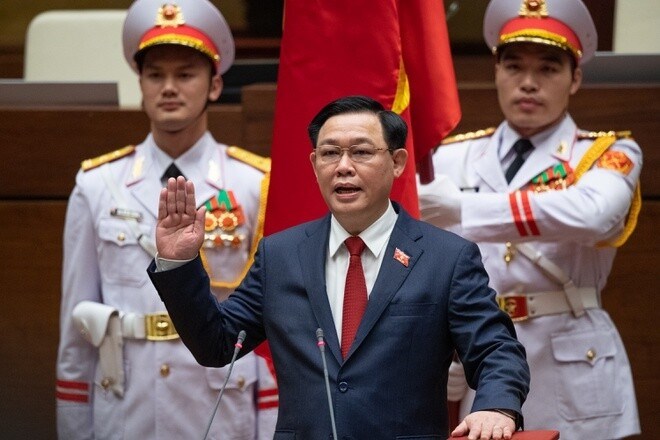 Chủ tịch Quốc hội  Vương Đình Huệ tuyên thệ nhậm chức