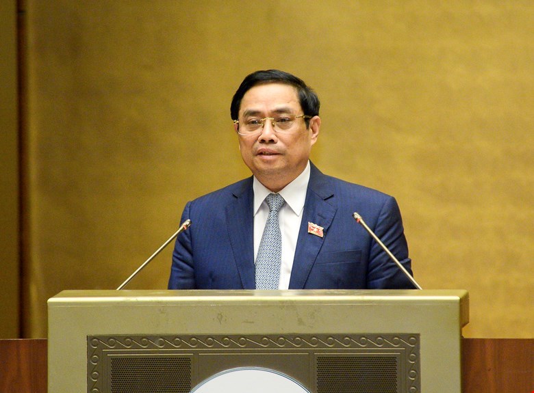 Thủ tướng Chính phủ Phạm Minh Chính trình bày