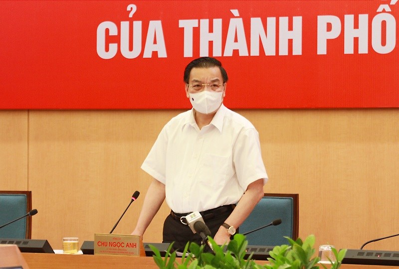Chủ tịch UBND TP Chu Ngọc Anh, Chỉ huy trưởng chống dịch Covid-19 chủ trì phiên họp giao ban