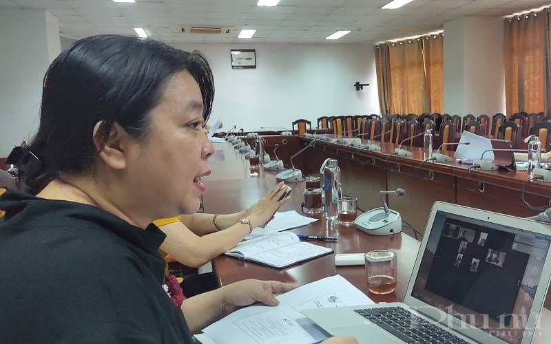 Đồng chí Nguyễn Thị Thu Thủy - Phó Chủ tịch Hội LHPN Hà Nội triển khai kế hoạch