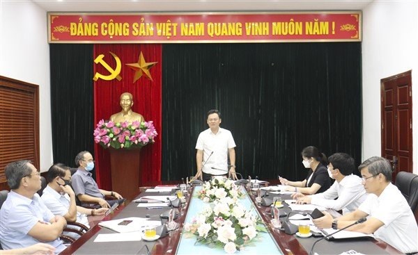 Đồng chí Lê Anh Quân, Bí thư Huyện uỷ, Chủ tịch UBND huyện Gia Lâm phát biểu chỉ đạo tại Hội nghị