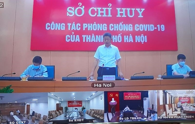 Phó Chủ tịch UBND Nguyễn Mạnh Quyền  chỉ đạo tại cuộc họp