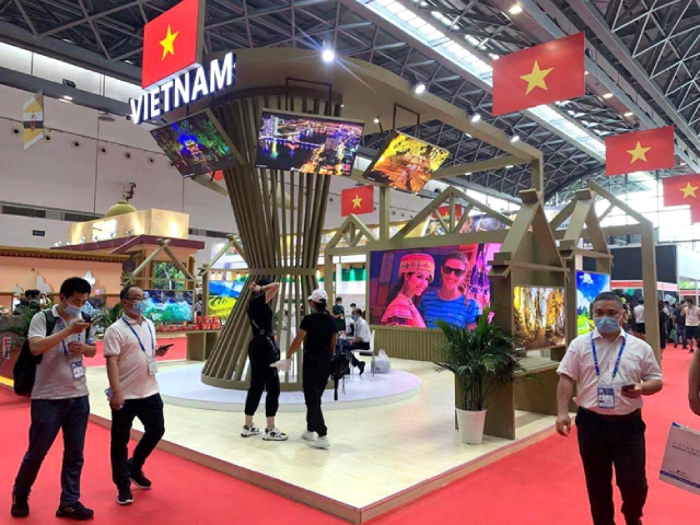 Tại CAEXPO 2021, khu vực trưng bày của DN Việt Nam tiếp tục có quy mô lớn nhất trong các nước ASEAN với nội dung phong phú và đa dạng. Ảnh minh họa.
