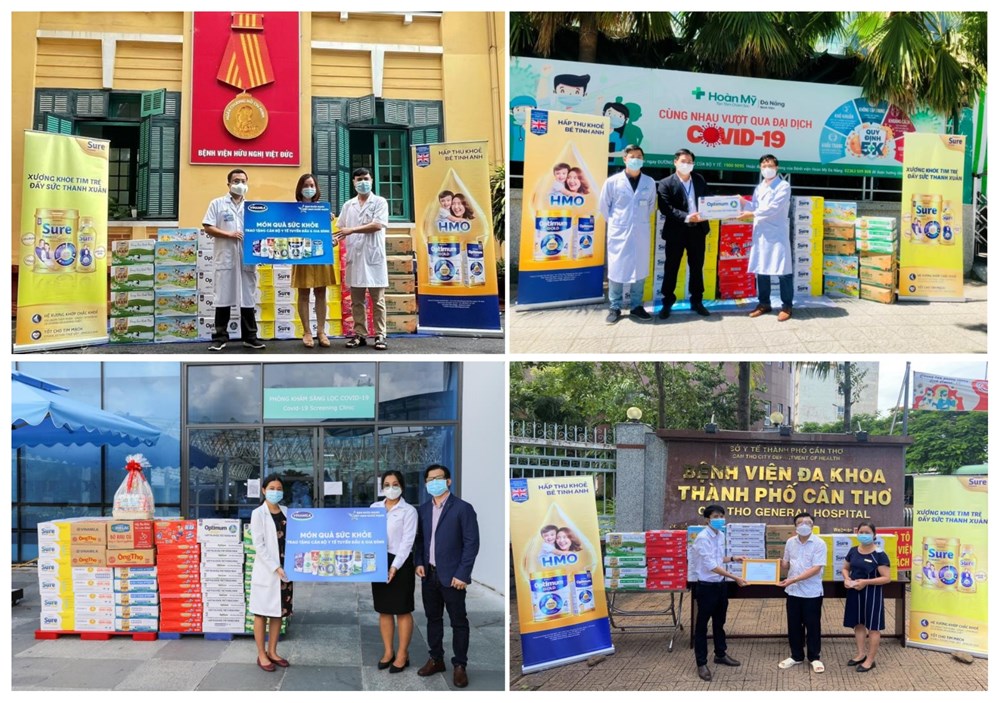 Chuỗi hoạt động được Vinamilk triển khai trên cả nước với thông điệp “Tuyến đầu khỏe mạnh, Việt Nam khỏe mạnh”