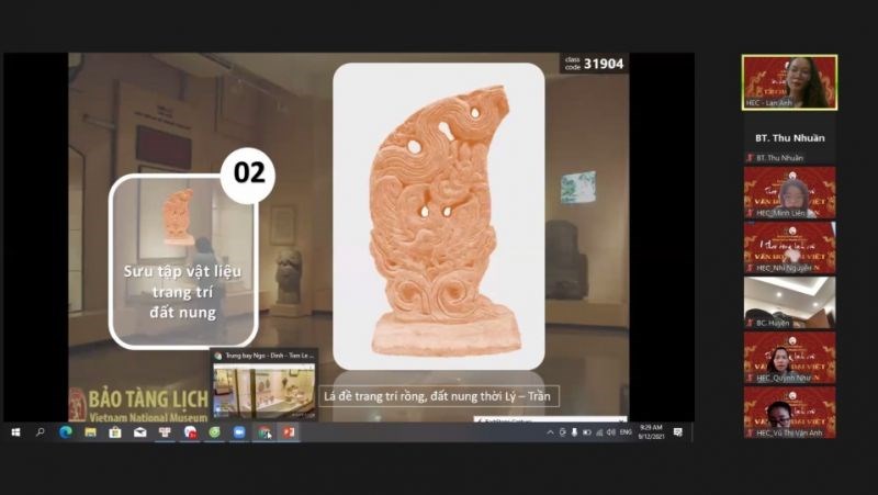 Công chúng tham quan bảo tàng trực tuyến (Tourday online) với chủ đề:“Theo dòng lịch sử: Văn hóa Đại Việt thời Lý - Trần”