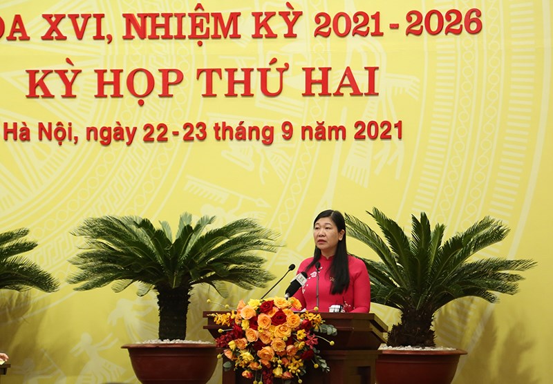 Chủ tịch Ủy ban MTTQ Việt Nam TP Nguyễn Lan Hương