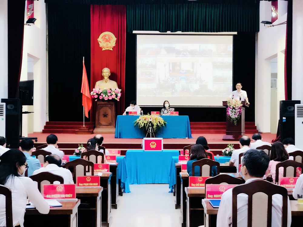 Toàn cảnh cuộc họp Hội đồng nhân dân huyện Thanh Trì lần thứ hai
