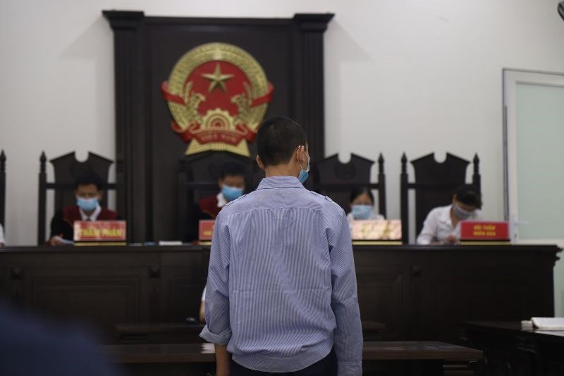 Bị cáo Nguyễn Quốc Khánh tại tòa