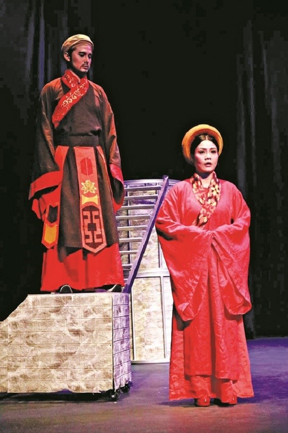 Vở “Thành Thăng Long thủa ấy” của Nhà hát Thế giới Trẻ sẽ tham gia Liên hoan sân khấu kịch nói toàn quốc 2021 Ảnh: NH Thế giới trẻ