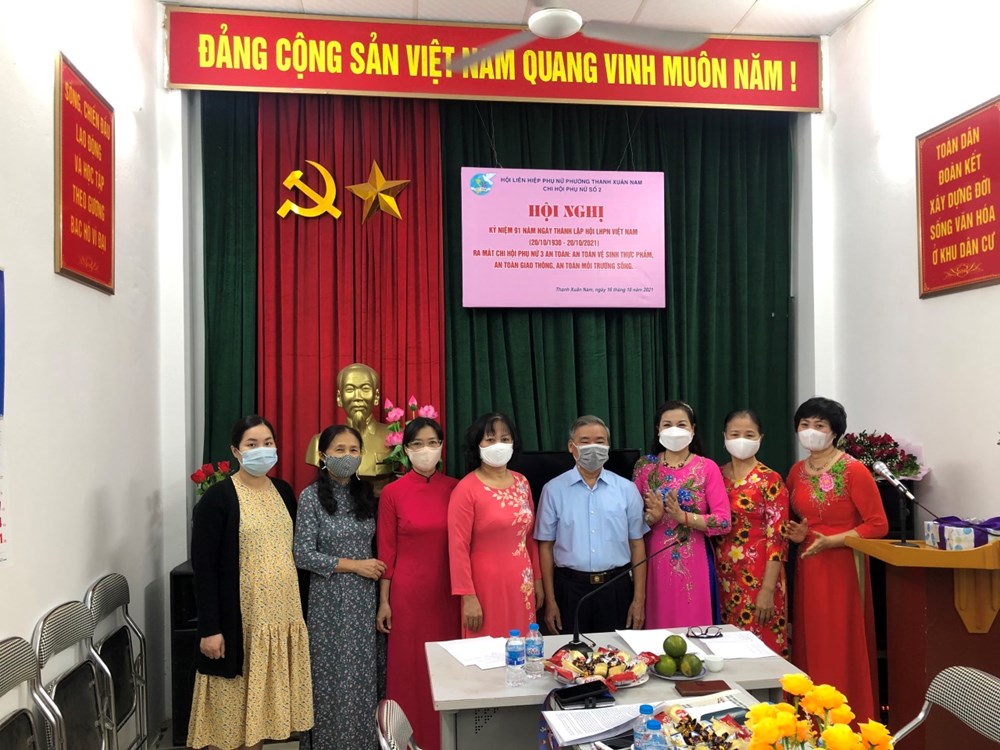 Ra mắt Chi hội phụ nữ 3 an toàn tại  Chi hội 2, phường Thanh Xuân Nam