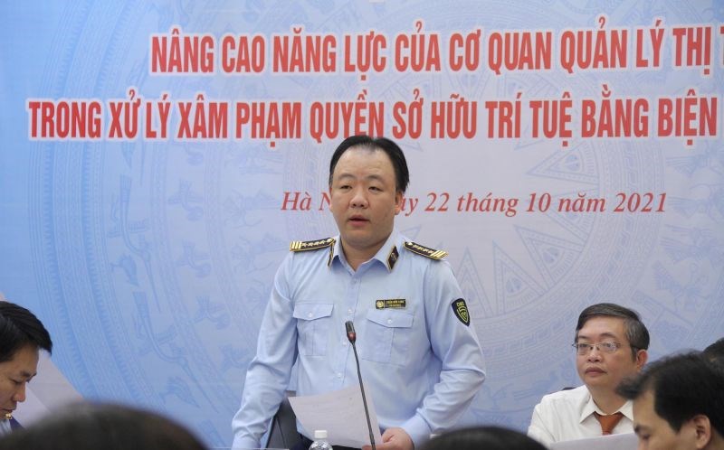 Ông Trần Hữu Linh, Tổng cục trường Tổng cục QLTT phát biểu