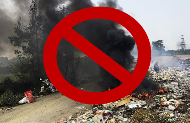Đốt rác thải, không chỉ gây ảnh hưởng đến môi trường mà còn dẫn đến tình trạng cháy nổ không kiểm soát.