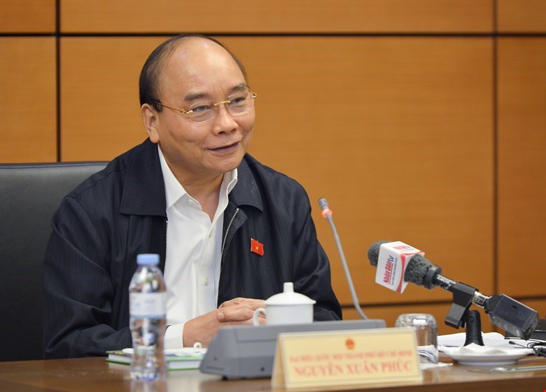 Chủ tịch nước Nguyễn Xuân Phúc cho ý kiến tại phiên thảo luận tổ chiều 29/10.