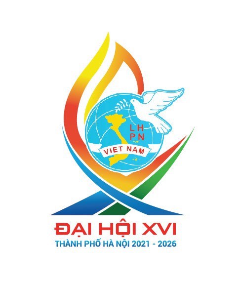 Logo nhận diện Đại hội đại biểu Phụ nữ TP Hà Nội lần thứ XVI