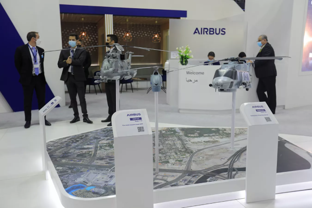 Gian hàng của hãng Airbus.