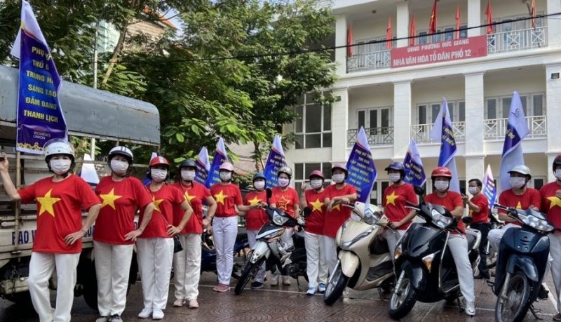 Quận Long Biên:  Ra quân tuyên truyền Đại hội Đại biểu Phụ nữ TP Hà Nội lần thứ XVI - ảnh 4