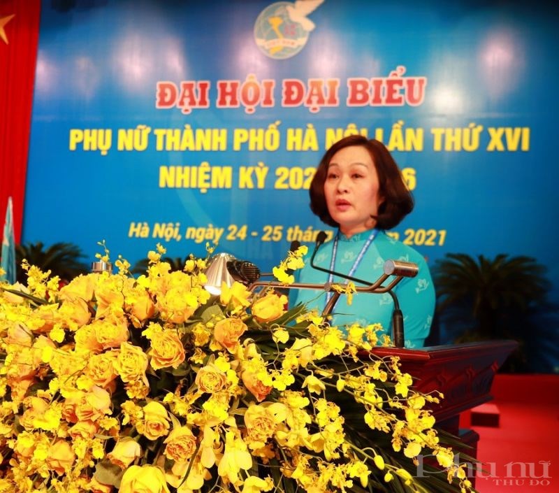 Đồng chí Phạm Thị Thanh Hương, Phó Chủ tịch Hội LHPN Hà Nội
