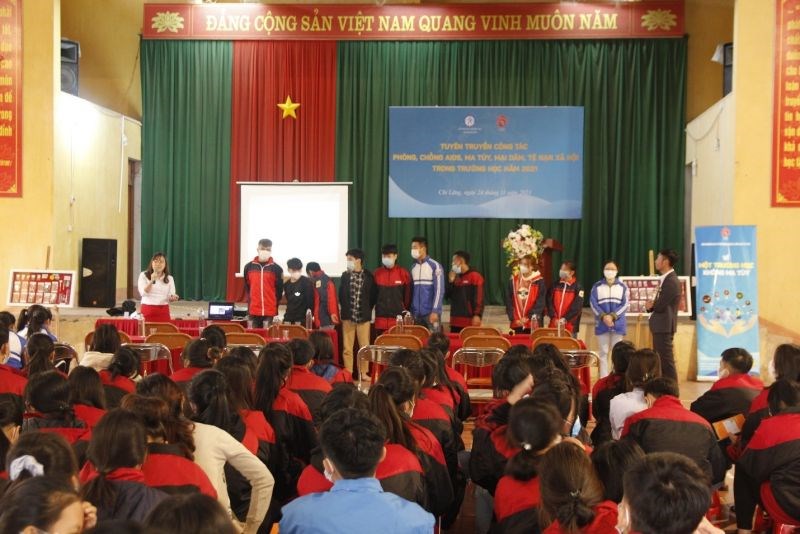 Ngày 24/11 hơn 600 học sinh THPT tại Lạng Sơn được tập huấn phòng, chống ma túy