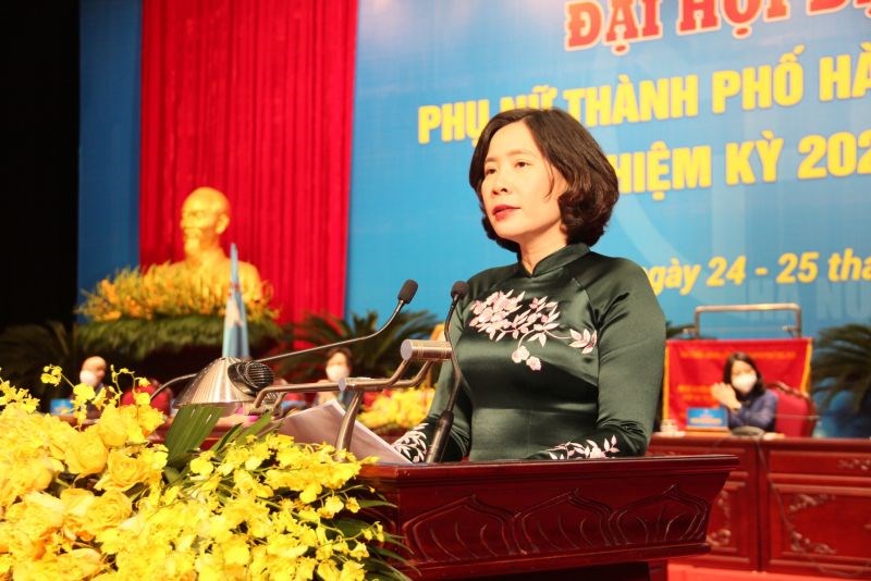 Đồng chí Lê Kim Anh tái đắc cử Chủ tịch Hội LHPN Hà Nội khóa XVI, nhiệm kỳ 2021-2026
