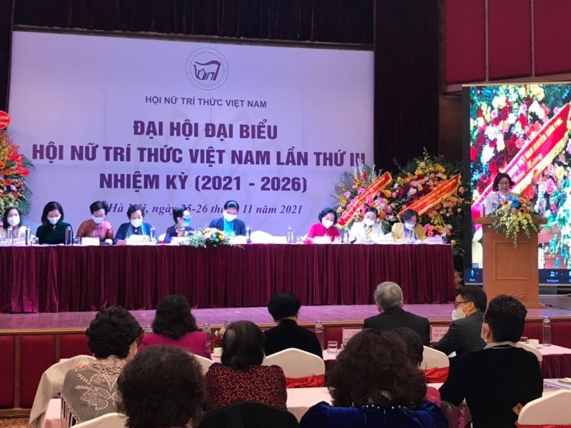 Đại hội đại biểu toàn quốc nhiệm kỳ III (2021 - 2026) của Hội Nữ trí thức Việt Nam diễn ra tại Hà Nội từ ngày 25- 26/11.
