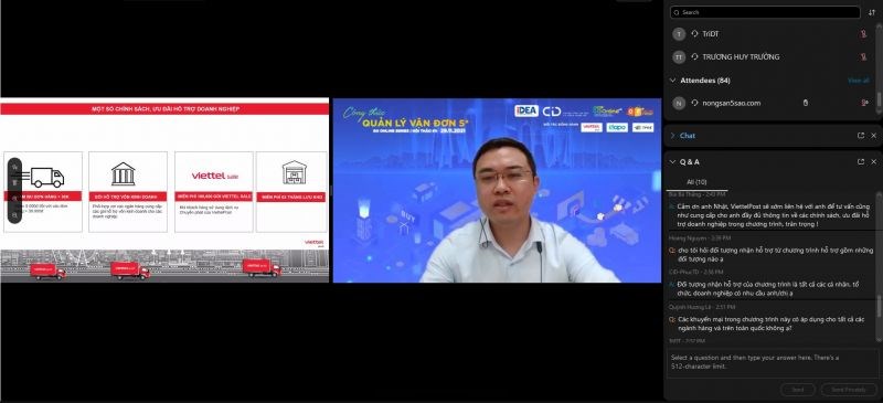 Ông Nguyễn Thanh Sơn, Trưởng Phòng Thiết Kế Sản Phẩm - Trung Tâm Kinh Doanh Chuyển Phát - Viettel Post đã giới thiệu gói dịch vụ 5+