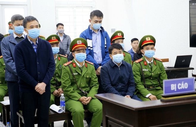 Ông Nguyễn Đức Chung tại 1 phiên toà xét xử