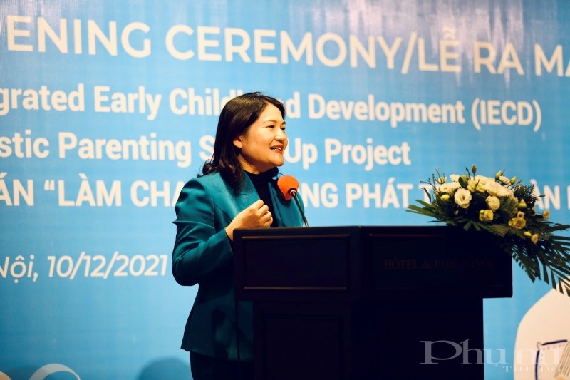 Thứ trưởng Bộ LĐ-TB&XH Nguyễn Thị Hà đánh giá cao và cảm ơn sự đóng góp của UNICEF, Generali, và các cơ quan, tổ chức, doanh nghiệp… trong công cuộc bảo vệ, chăm sóc, giáo dục trẻ em Việt Nam.
