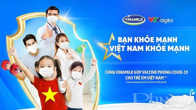 Với hoạt động đầu tiên của chiến dịch, Vinamilk sẽ góp 10 tỷ đồng để mua Vaccine phòng Covid-19 cho trẻ em Việt Nam.