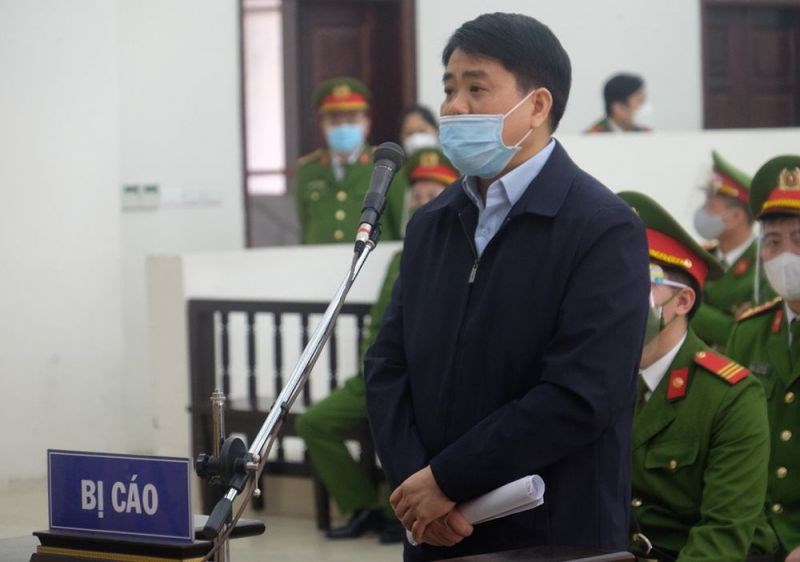 Ông Nguyễn Đức Chung tại phiên toà sơ thẩm