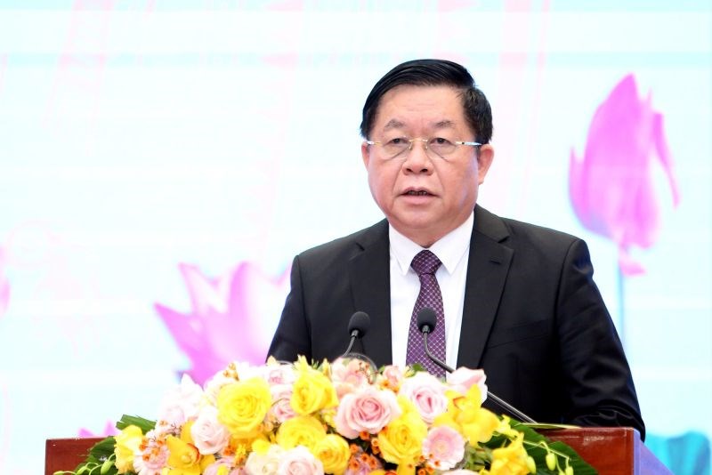 Trưởng ban Tuyên giáo Trung ương Nguyễn Trọng Nghĩa phát biểu chỉ đạo tại hội nghị